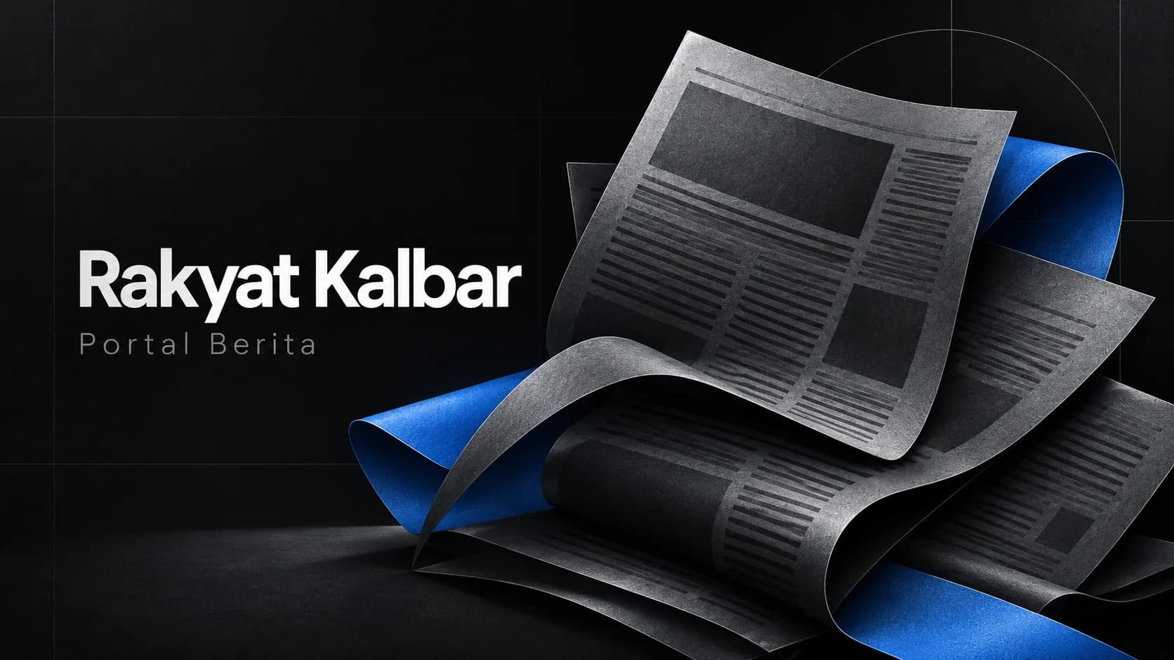 Tampilan halaman depan portal berita Rakyat Kalbar